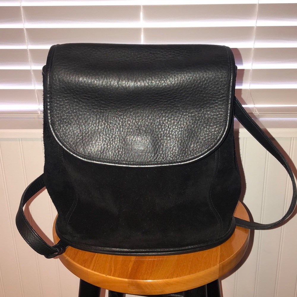 🎀Coach🎀 Leather & Suede Black Backpack